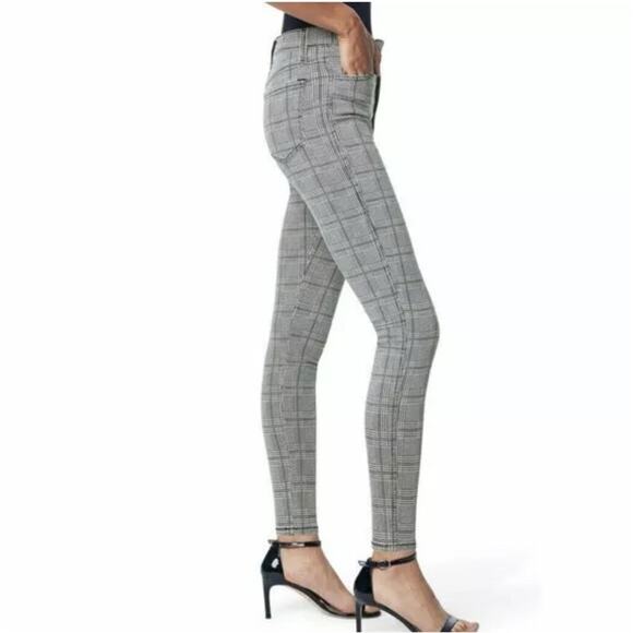Joe’s Jeans Gray Plaid Stretch Skinny Ankle Pants Work to Weekend 32 NWT - Picture 2 of 9
